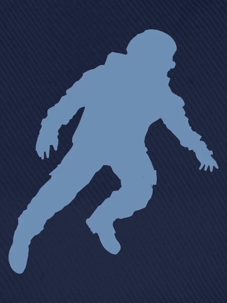 Schwebender Astronaut Silhouette Schwerelosigkeit