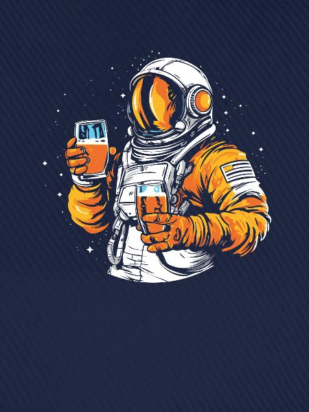 Bier Bierliebhaber Astronaut