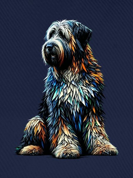 Polygon Art Briard Briards