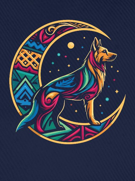 Schäferhund Stammes Moon