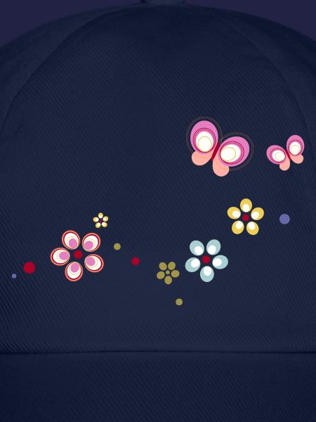 bunte Blümchen mit Schmetterlingen