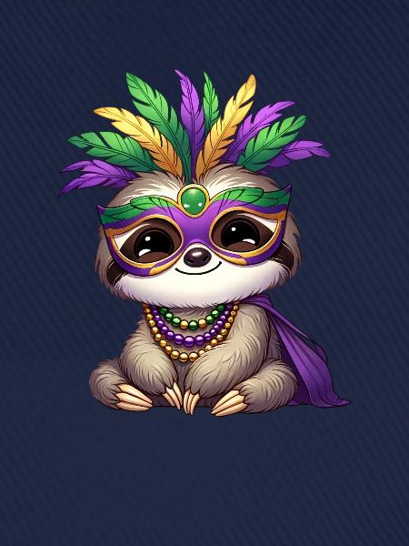 Mardi Gras Faultier Comic Design