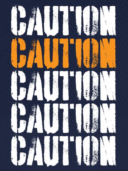 Caution Achtung