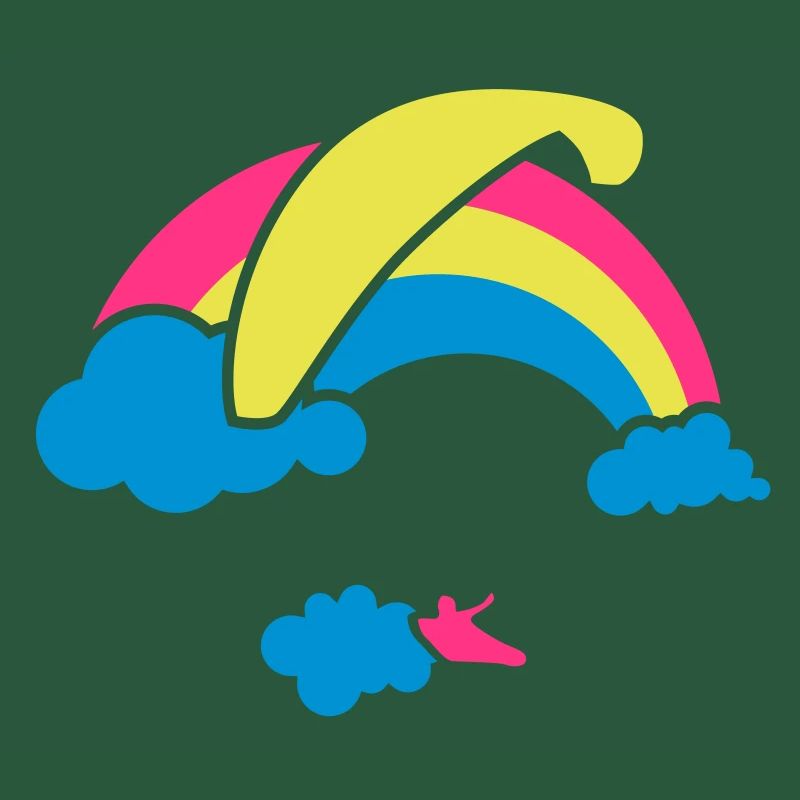 Rainbow & Clouds Paragliding