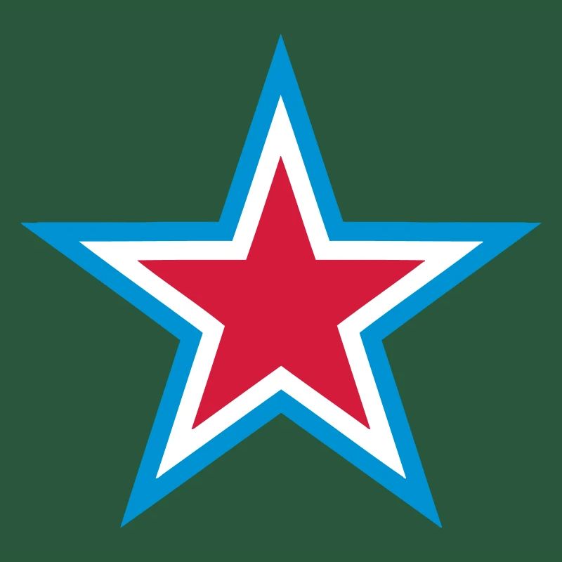 Blue Star Rot Weiß