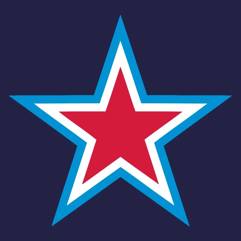 Blue Star Red White