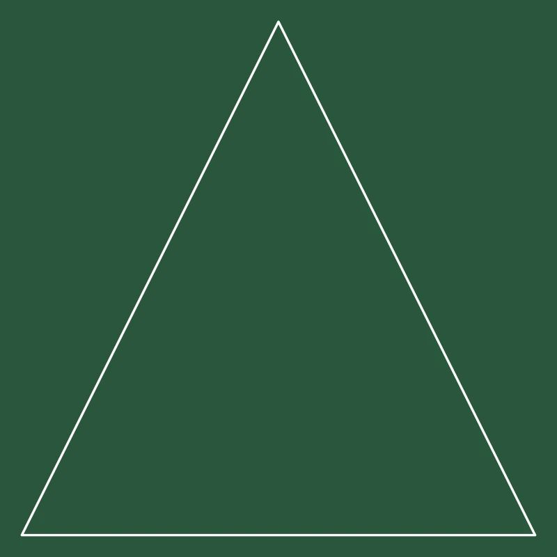 Triangle simple, minimaliste, simple, beau!