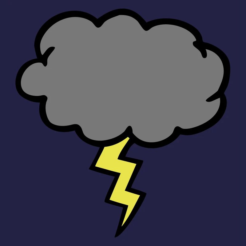 nuage d'orage éclair coup de foudre