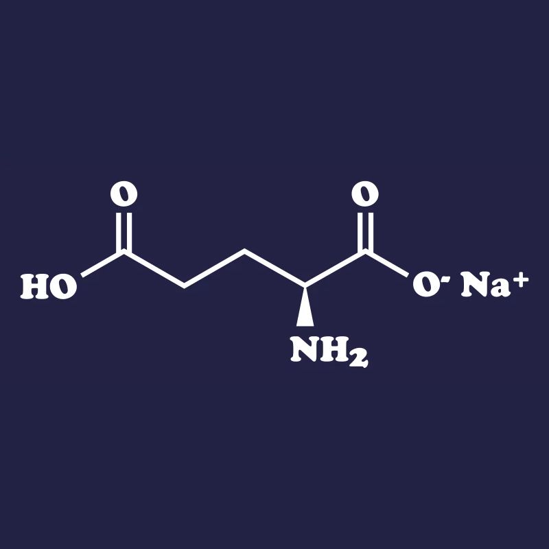MSG Mononatriumglutamat-Molekül-chemische Formel