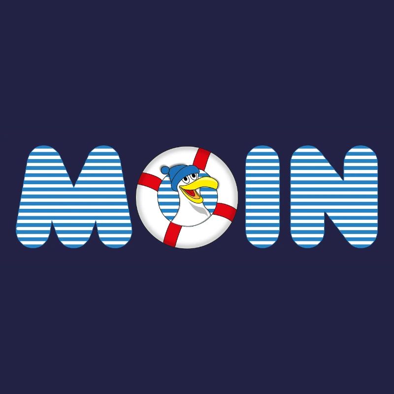 Moin Möve mit Rettungsring