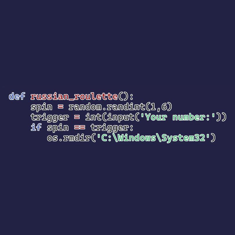 Python Russian Roulette