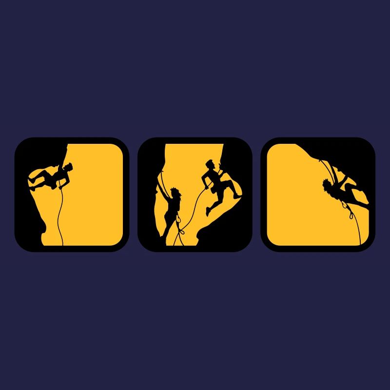 climbing man logos boxes in the evening 3