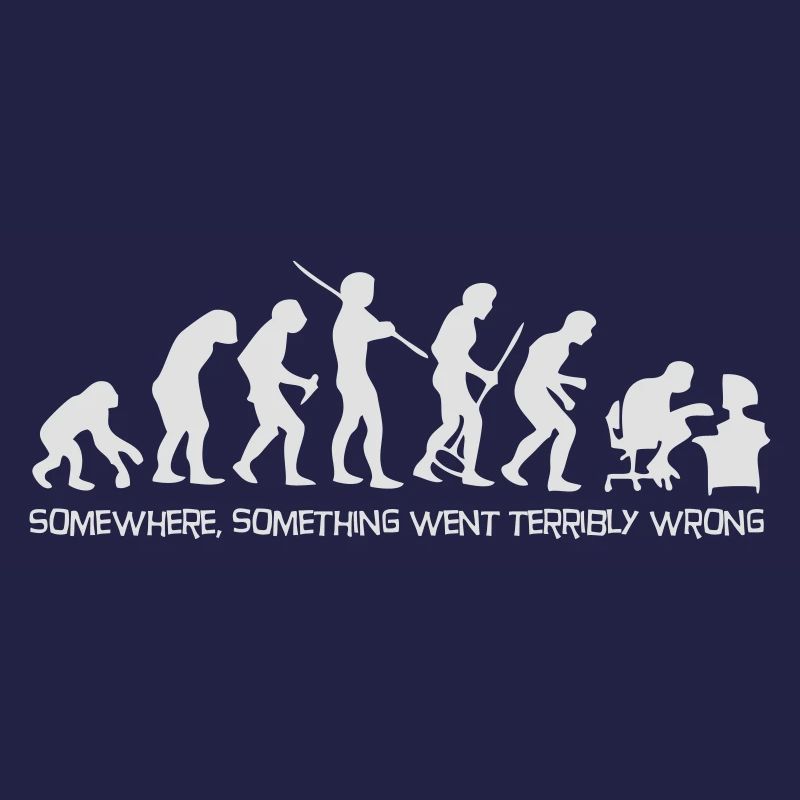 Darwin's Human Evolution From Ape To Digital Man.