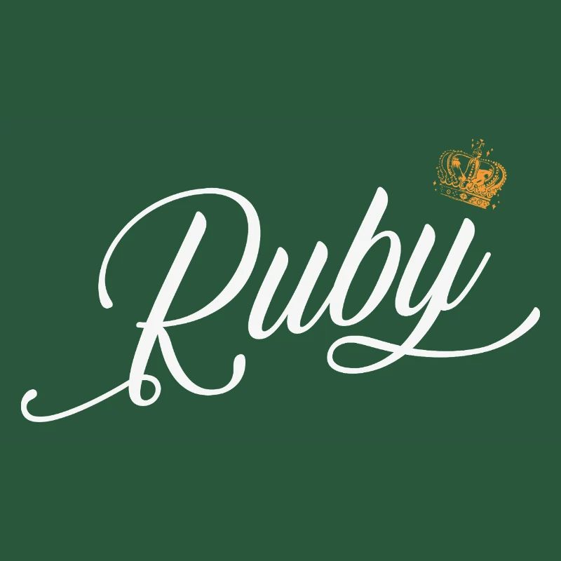 Ruby Custom Name for Women Kids Toddlers - Ruby
