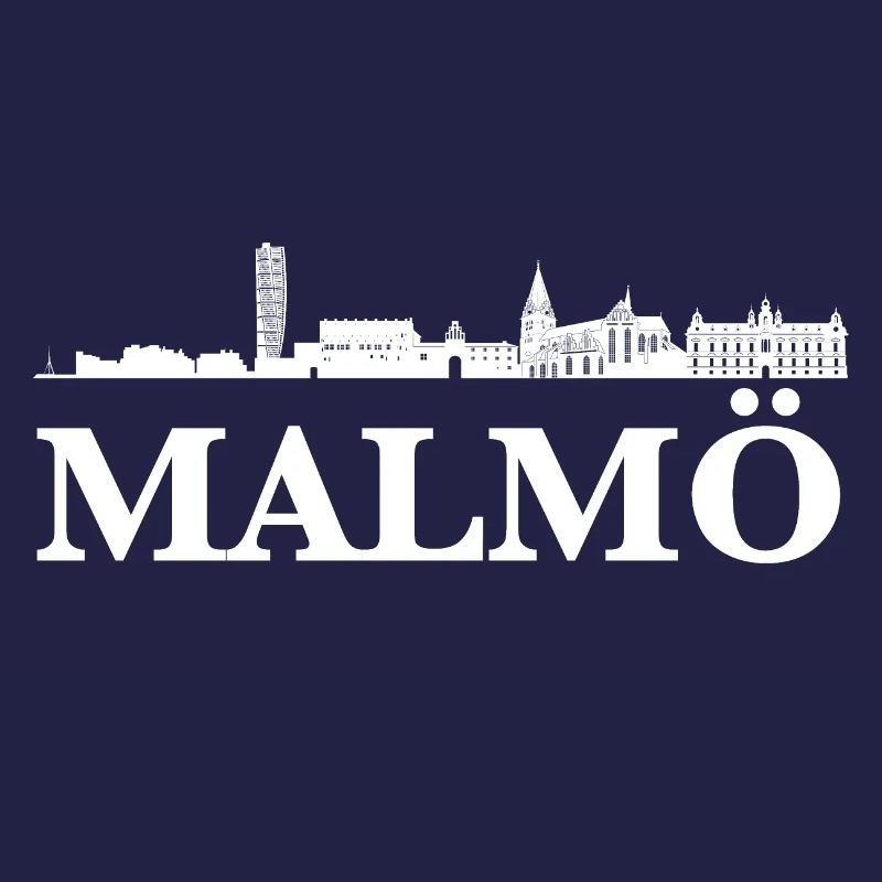 Malmö Schweden Skyline Geschenk Idee