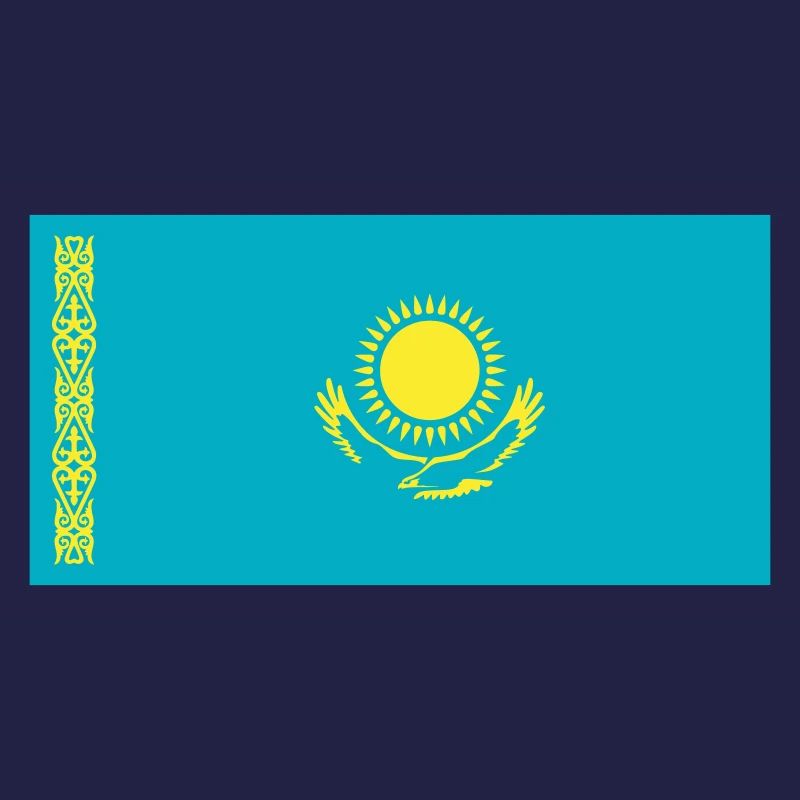 Kasachstan Flagge / Drapeau Kasachstan