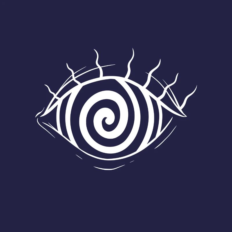 Oeil design blanc