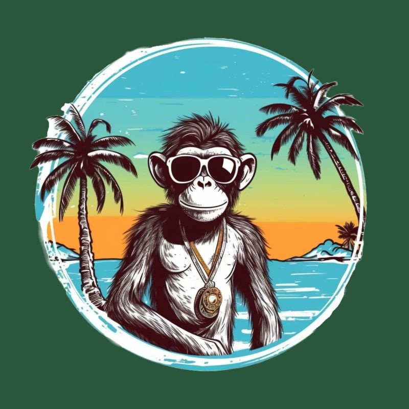 Cool Monkey * Conception de plage d’été