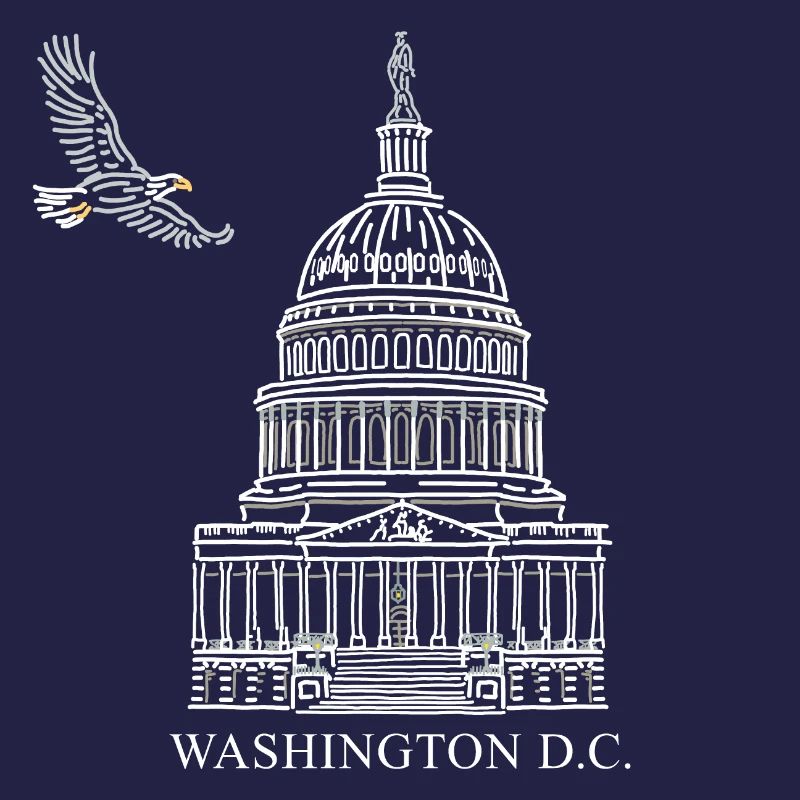Washington D.C., Structure du Capitole, Pygargue à tête blanche
