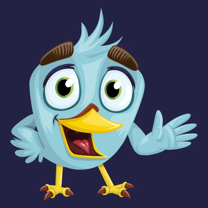 Lustiger blauer Vogel, Geschenkidee