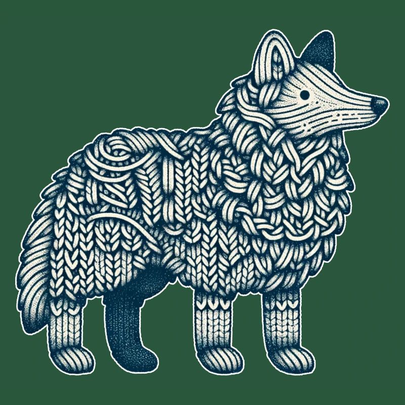 Knitted Wolf