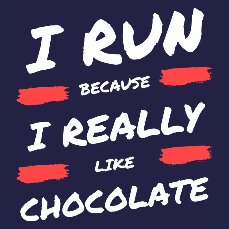 Je cours parce que j’aime beaucoup le chocolat