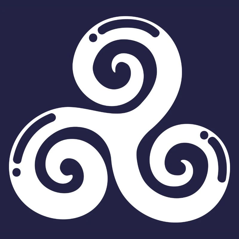 celtic triskele blanc cadeau original