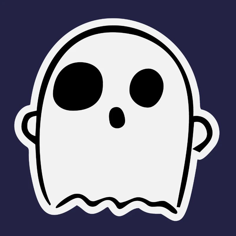 Cute Surprised Ghost