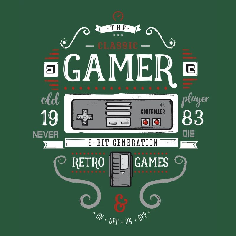 Game Nerd 80s Retro 8bit Game Console pc old fun