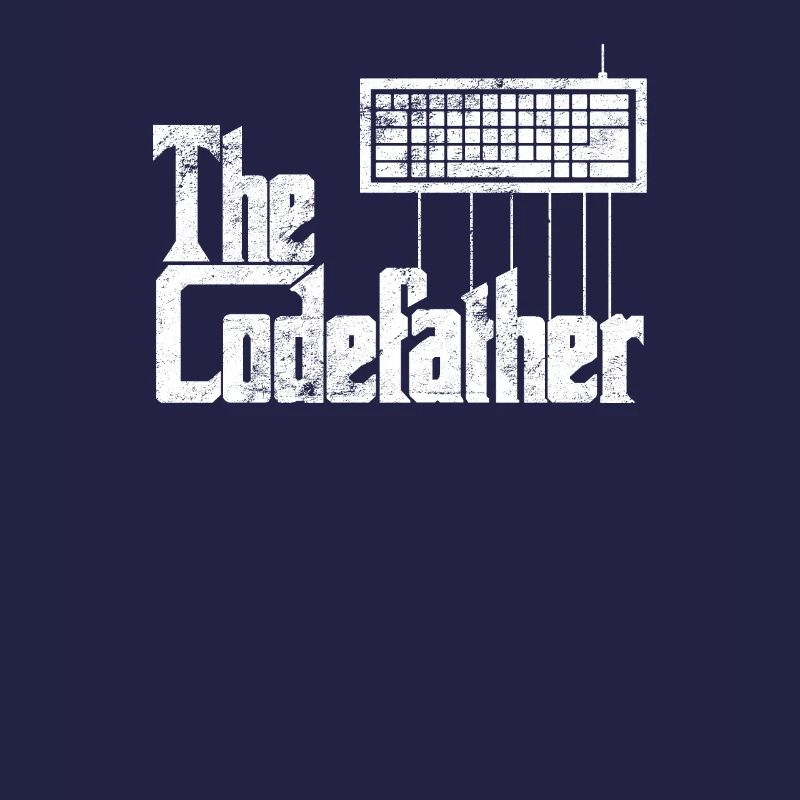 Lustiges Programmiererdesign Die Codefather-Grafik