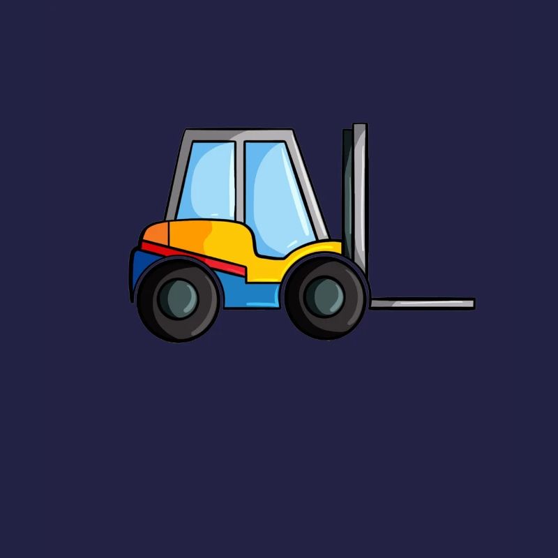 Construction site vehicle forklift