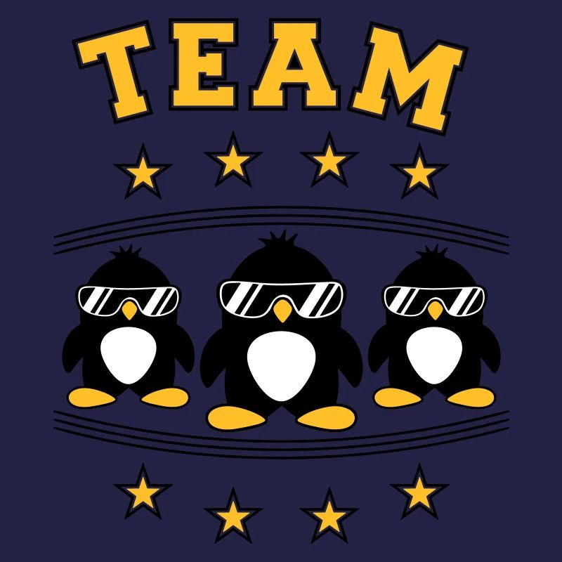 Pinguine Team Freunde