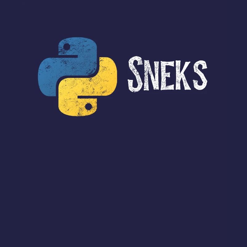 Funny Python Programmer Programming Distressed