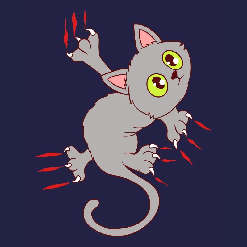 Chat drôle design Loue chat chat gratter