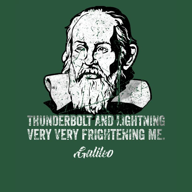 Thunderbolt lightning Galileo Philosopher Physics