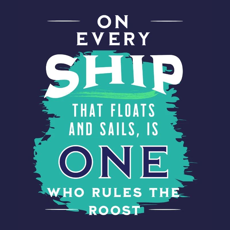 sail boat sailor skipper command captain gift