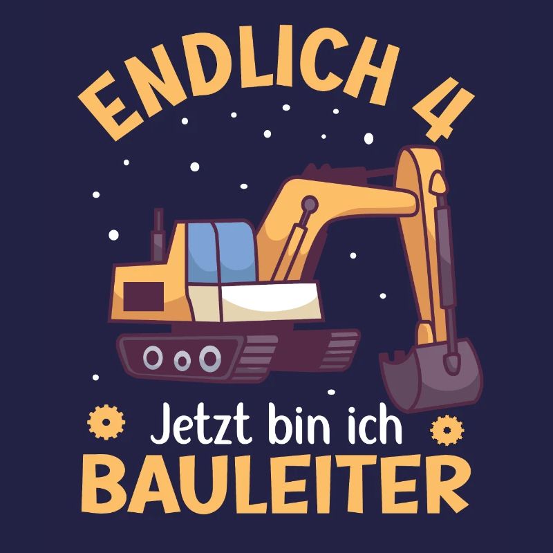 4. Geburtstag Junge Bagger Design Endlich 4