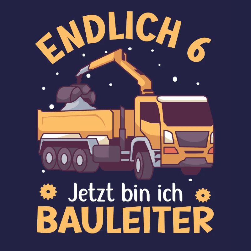 6. Geburtstag Junge Kipper Design Endlich 6