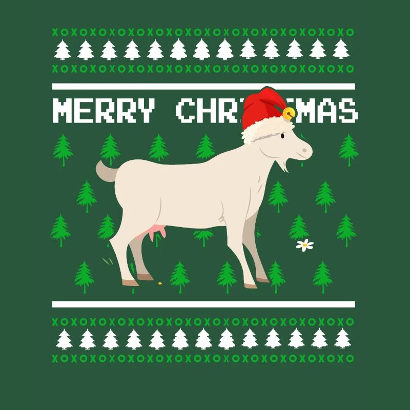 Moche pull de Noël Tshirt Chèvre de Noël