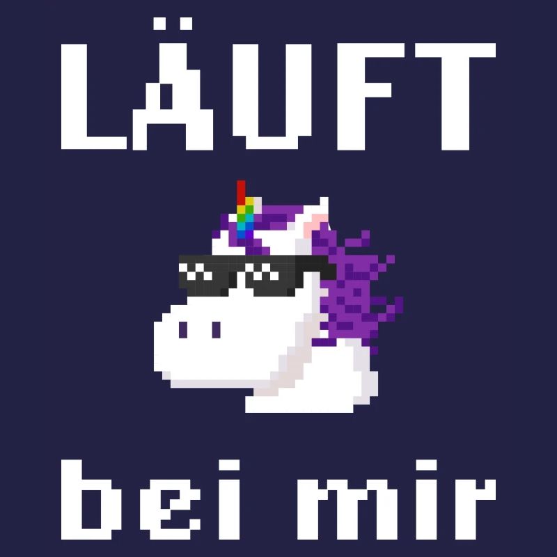 Läuft bei mir Pixelart mit Einhorn