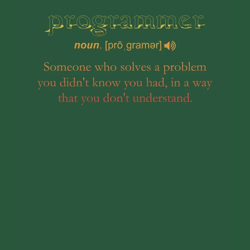 Programmer Funny Definition Coding Humor Vintage