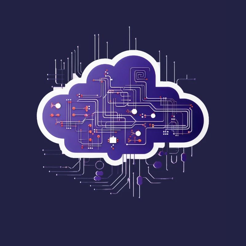 Cloud-Computing-Computerelektronik-Schaltung