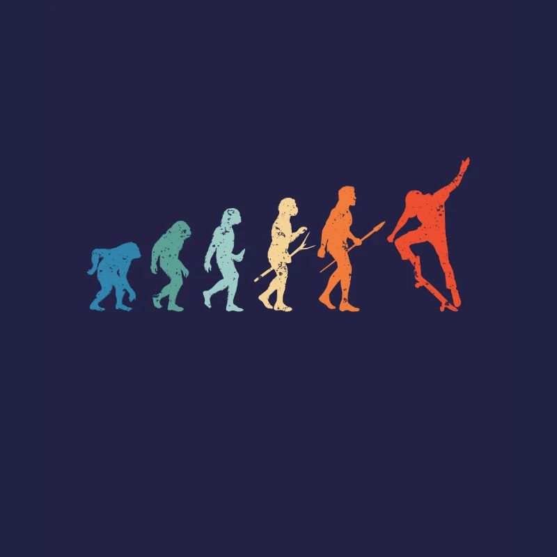 Skateboarding Evolution Skateboard Skater