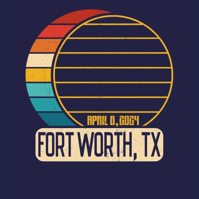 Total Solar Eclipse Texas Fort Worth 28. April 202