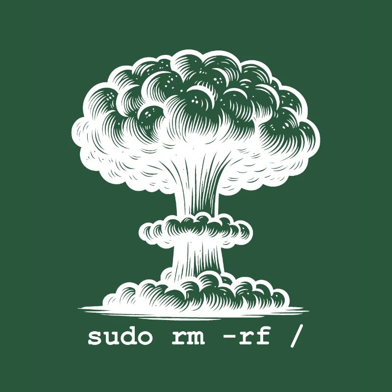 Linux Funny Linux Command Sudo RM RF für Männer