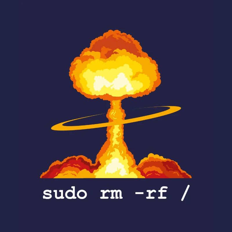 Linux Funny Linux Command Sudo RM RF for Men