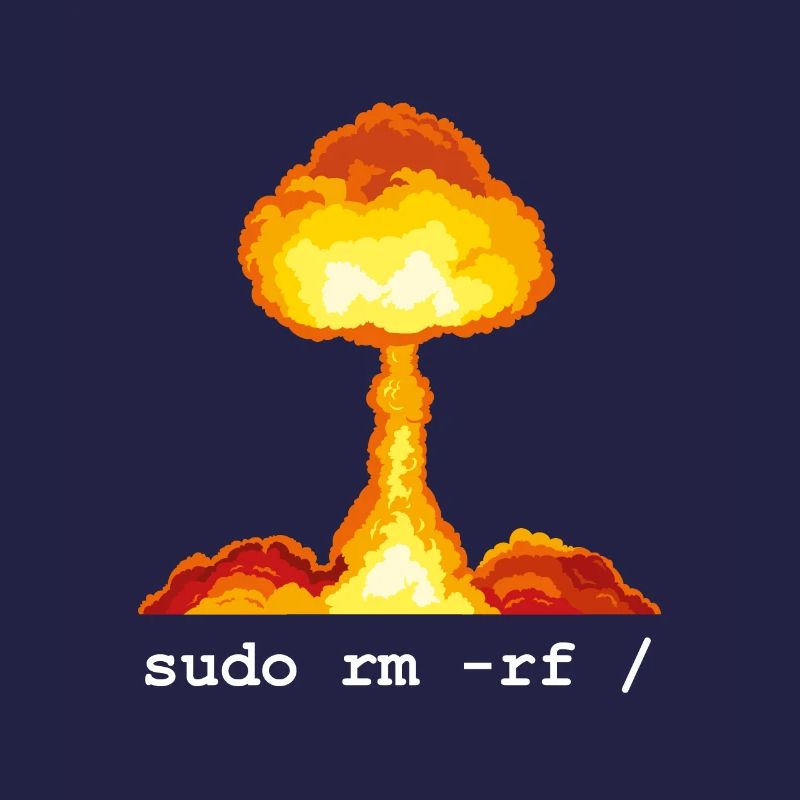 Linux Funny Linux Command Sudo RM RF für Männer