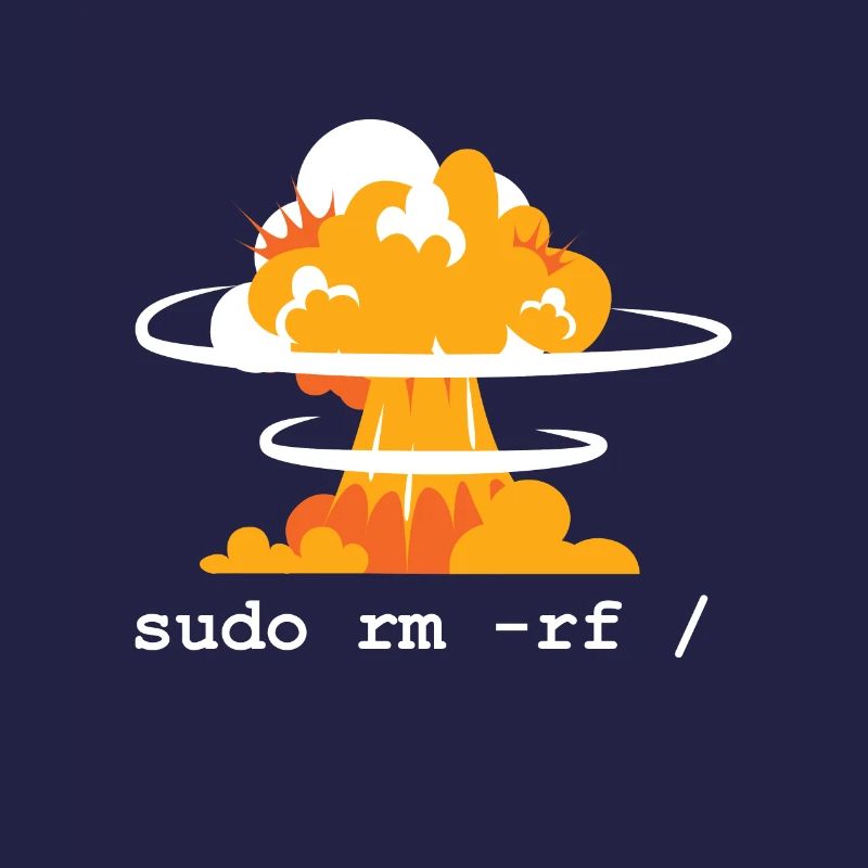 Linux Funny Linux Command Sudo RM RF for Men
