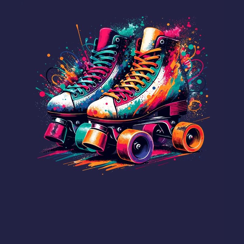 Colorful Rollerblades Rollerblading Rollerblader