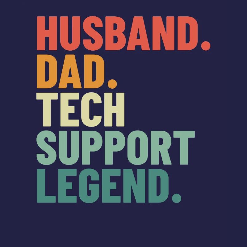 Ehemann Papa Tech Support Legend Techy Herren Tech